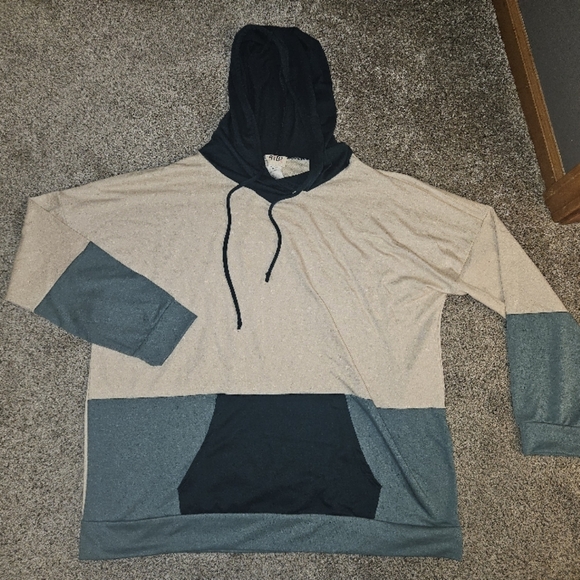 Womens Bibi colorblock Hoodie size xl - Picture 2 of 6